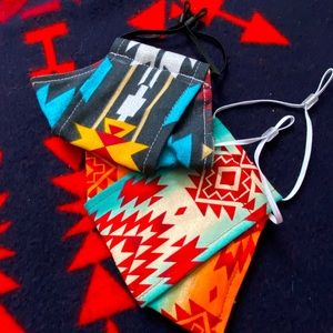 Handmade native print masks